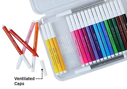 Arjoos | DOMS Aqua 24 Shades Watercolour Sketch Pen Set | Stationery Kit For Kids | Birthday Gifts for Kids - Pack of 1 - ( Ages - 3+ )
