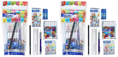 Arjoos | Doms Stationery Wow Kit | Premium Stationery Set for School, Office, & Crafting | Birthday Gifts for Kids - Pack of 1  -  ( Ages - 3+ )