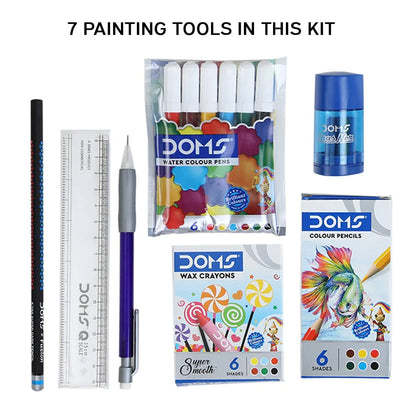 Arjoos | Doms Stationery Wow Kit | Premium Stationery Set for School, Office, & Crafting | Birthday Gifts for Kids - Pack of 1  -  ( Ages - 3+ )