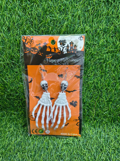 Arjoos| Halloween Skeleton Hand Dangle Earrings,