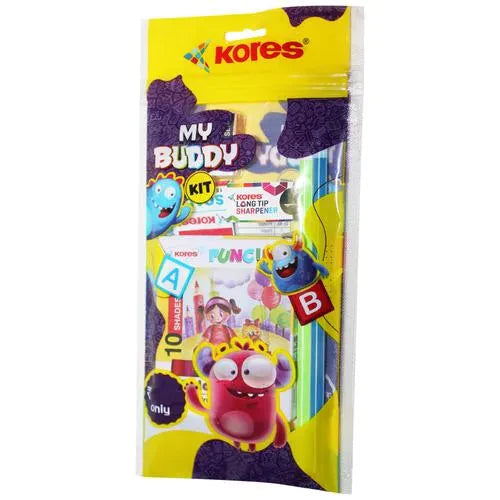 Arjoos | My Buddy School Stationery Kit | Birthday Gifts for Kids - Pack of 1  -  ( Ages - 3+ )