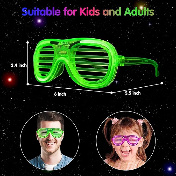 party goggles Arjoos | LED Glasses Goggles Shades for Kids and Adults