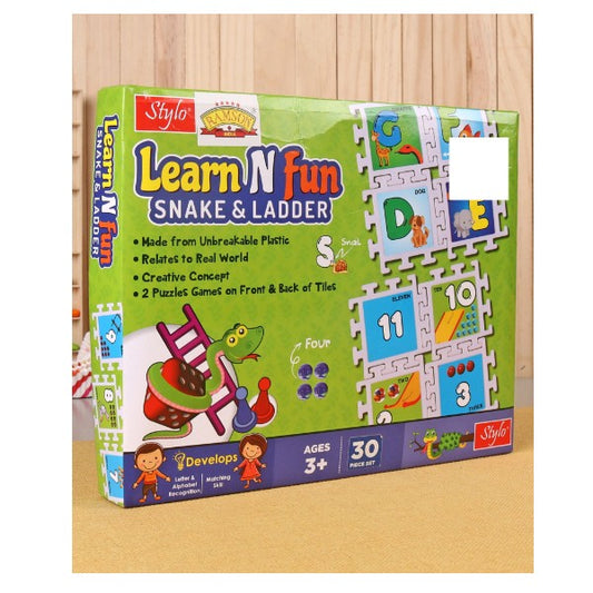 Arjoos | Learn N Fun Snakes & Ladders | Jigsaw Puzzle | 30 Piece Set | Gift For Boys & girls | Age-3+ Years