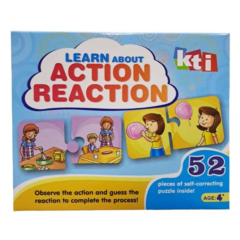 Arjoos | Learn About Action Reaction - Board Game | 52 Puzzles Pieces ...