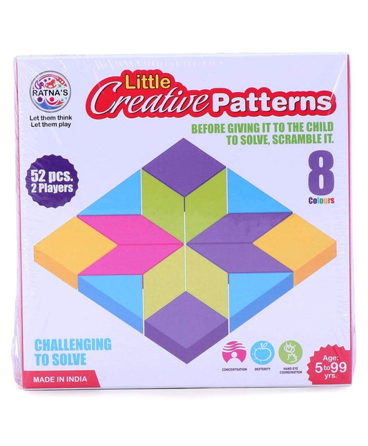 Arjoos | Little Creative Pattern Maker Toy for Kids – Educational Tile Game for Creative Learning | DIY Pattern Activity Set | Ideal Birthday Gift for Boys & Girls (Pack of 1)