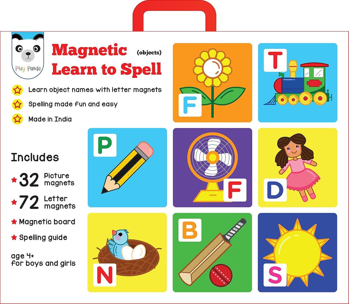 Spell Meaning Object Arjoos | Magnetic Learn to Spell - Objects | 32 Picture Magnets, 72 Le ...