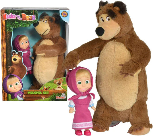 Arjoos | Masha And The Bear Doll - Masha Set | Toys For Kids | Birthday Gifts for Kids - Pack of 1