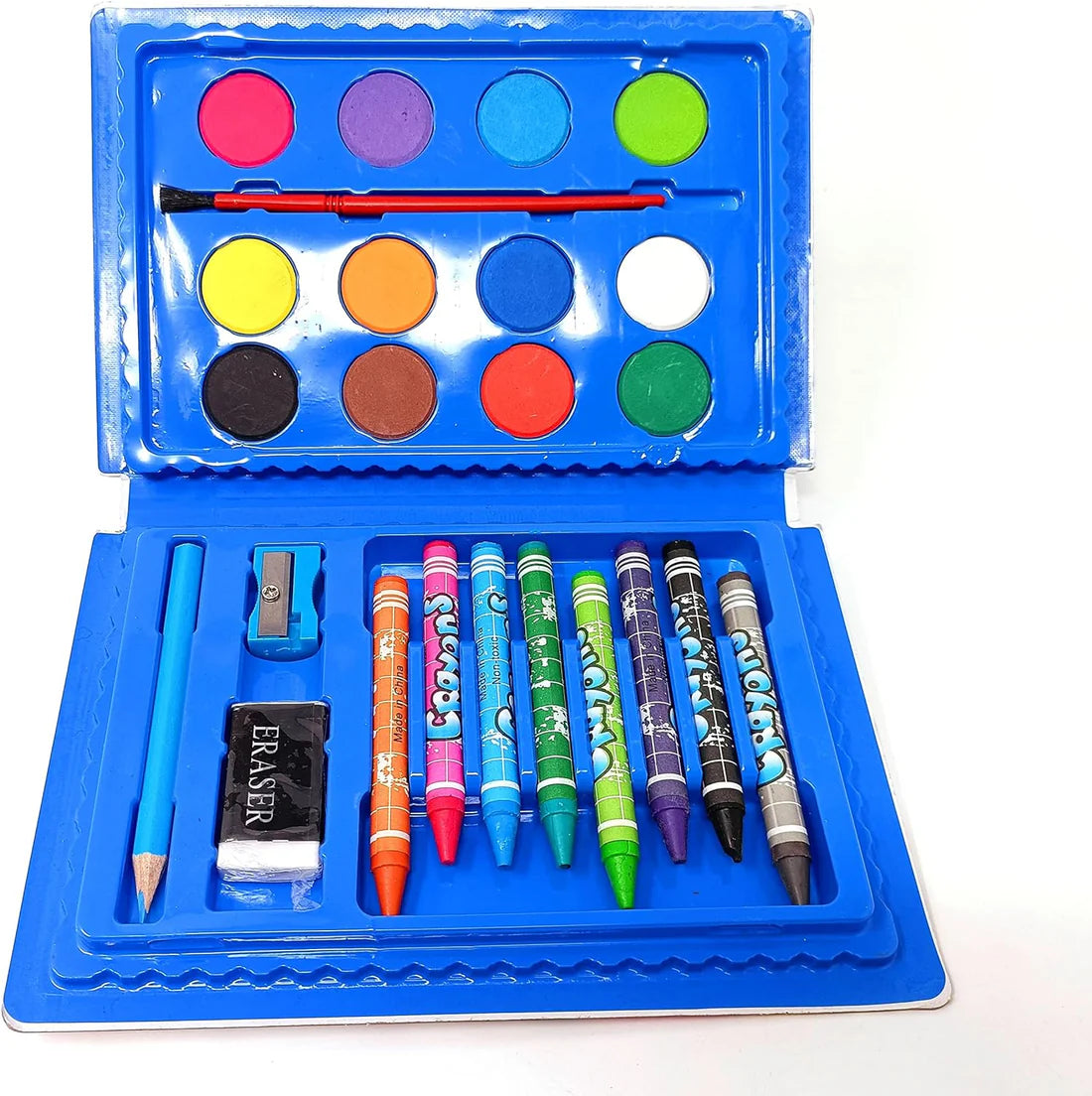 Arjoos | SKOODLE Pirate 24 Piece Art Set For kids, with a Plastic Carry Case | Birthday Gifts for Kids - Pack of 1 - ( Ages - 3+ )