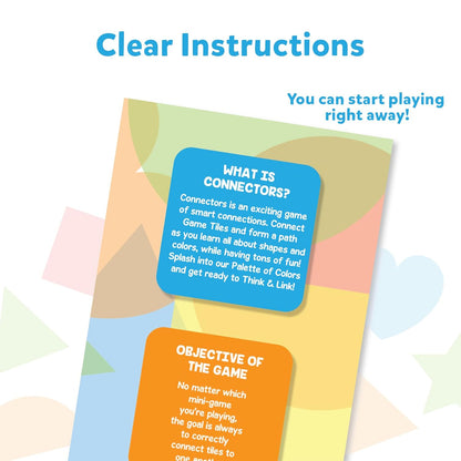 Arjoos | Skillmatics Connectors Shapes and Colors | Paper card game | Fun Learning Game of Connections | Strategy & Matching | Ages 3 to 6 .