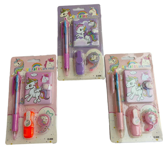 Arjoos |  Unicorn Mini Stationary Kit Combo for Kids | Fun & Creative School Supplies | Birthday Gifts for Kids - Pack of 1