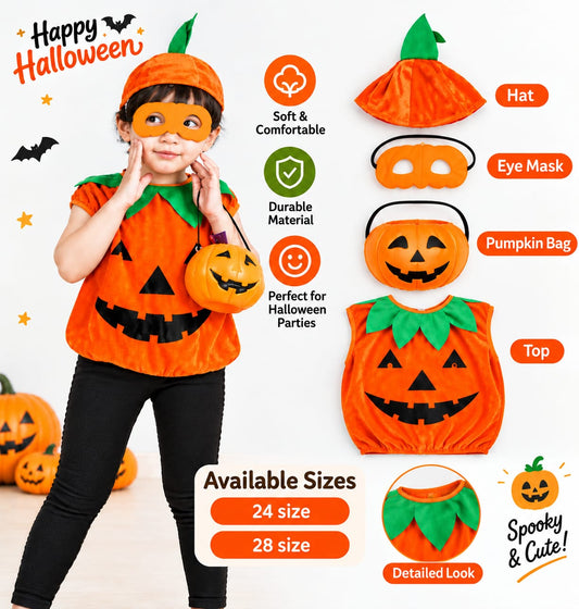 Arjoos| Kids Pumpkin Halloween Costume