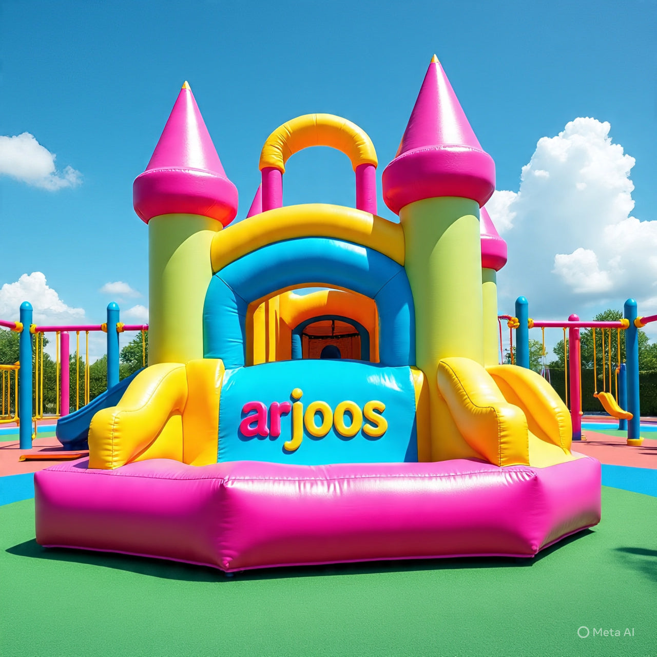 Arjoos Bouncing Castle – Safe, Colorful & Fun Inflatable Rental Near You | Exclusively in Bangalore | 10x15 Feet