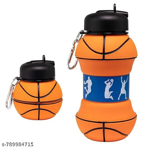 Arjoos|  Collapsible Silicone Soccer / Football Water Bottle and basket ball water bottel
