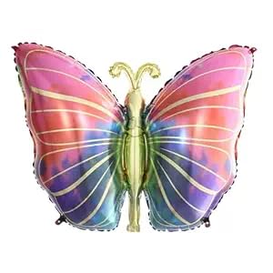 Arjoos|Butterfly  Single Foil- Balloon For birthday decoration,theme Party supplies Kit For Birthday Parties - ( Pack of 1 , Multicolour)