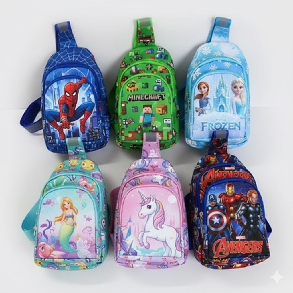 Chest/Sling Bag for kids in vibrant design and theme