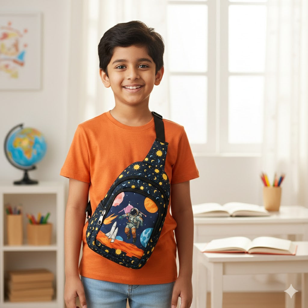 Chest/Sling Bag for kids in vibrant design and theme