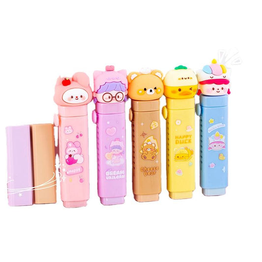 Arjoos School-supplies Beautiful Stationery  Cartoon Cute Fancy Erasers for Kids