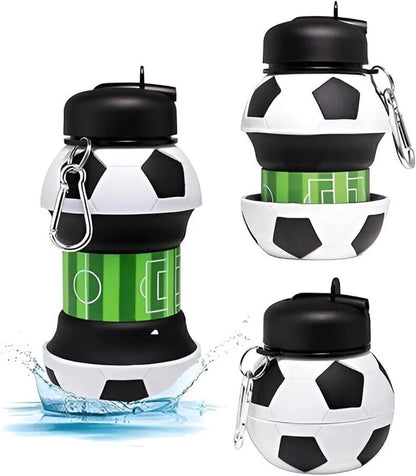 Arjoos|  Collapsible Silicone Soccer / Football Water Bottle and basket ball water bottel