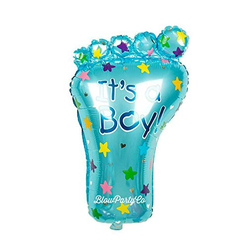 |ArjoosFoot Foil Balloon baby shower  (Blue Foot) (32 Inches) (Pack of 1) Props for Newborn Babies & Events Decoration