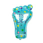 |ArjoosFoot Foil Balloon baby shower  (Blue Foot) (32 Inches) (Pack of 1) Props for Newborn Babies & Events Decoration