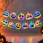 Arjoos| multicolor paper pumpkin Halloween garland set
