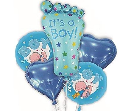 Its A Boy Foil Balloon - Blue | Baby shower foil Balloons Welcome Baby Boy Balloon Baby photo shoot decoration items - Blue | Party supplies Kit For Birthday Parties - 1pcs .