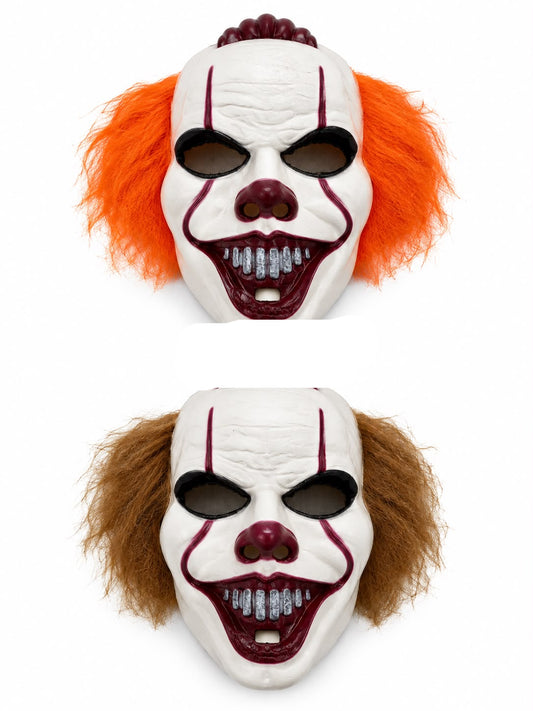 Arjoos| Scary Halloween clown mask. Scary Party Face Cover for Halloween, Cosplay & Pranks – Spooky Mask for Adults & Teens | Pack of 1