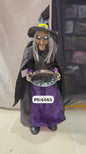 Arjoos| DAMAI Halloween Witch Housekeeper Ghost Haunted House Bar Begs for Money Ghost Voice Control Sensor Eyes Glow Scary Ghost