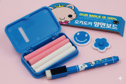 Magnetic 2 in 1 slate- Cute Cartoon Whiteboard Writing Set for Kids