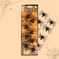 Arjoos|8ct Plastic Spiders (Halloween Creepy Crawlies Decoration)